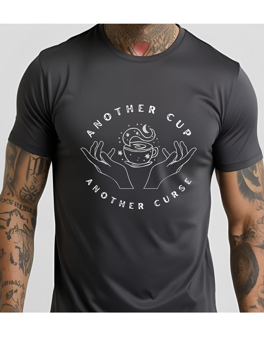 Another Cup Another Curse Tee- Smoke Grey Goth Gothic T-Shirt Cotton Unisex