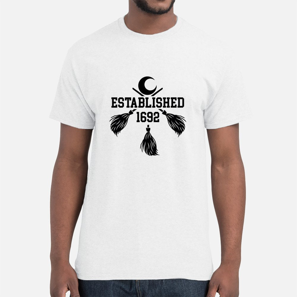 Established 1692 Witch T Shirt Goth Gothic T-Shirt Cotton Unisex